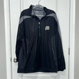 Antigua Men’s Lightweight Jacket Mustangs Horseshoes Billings Black Gray S XXL